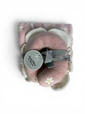 Adirondack Baby Blanket Pink Daisy Floral Flowers Lightweight Soft Plush Girls